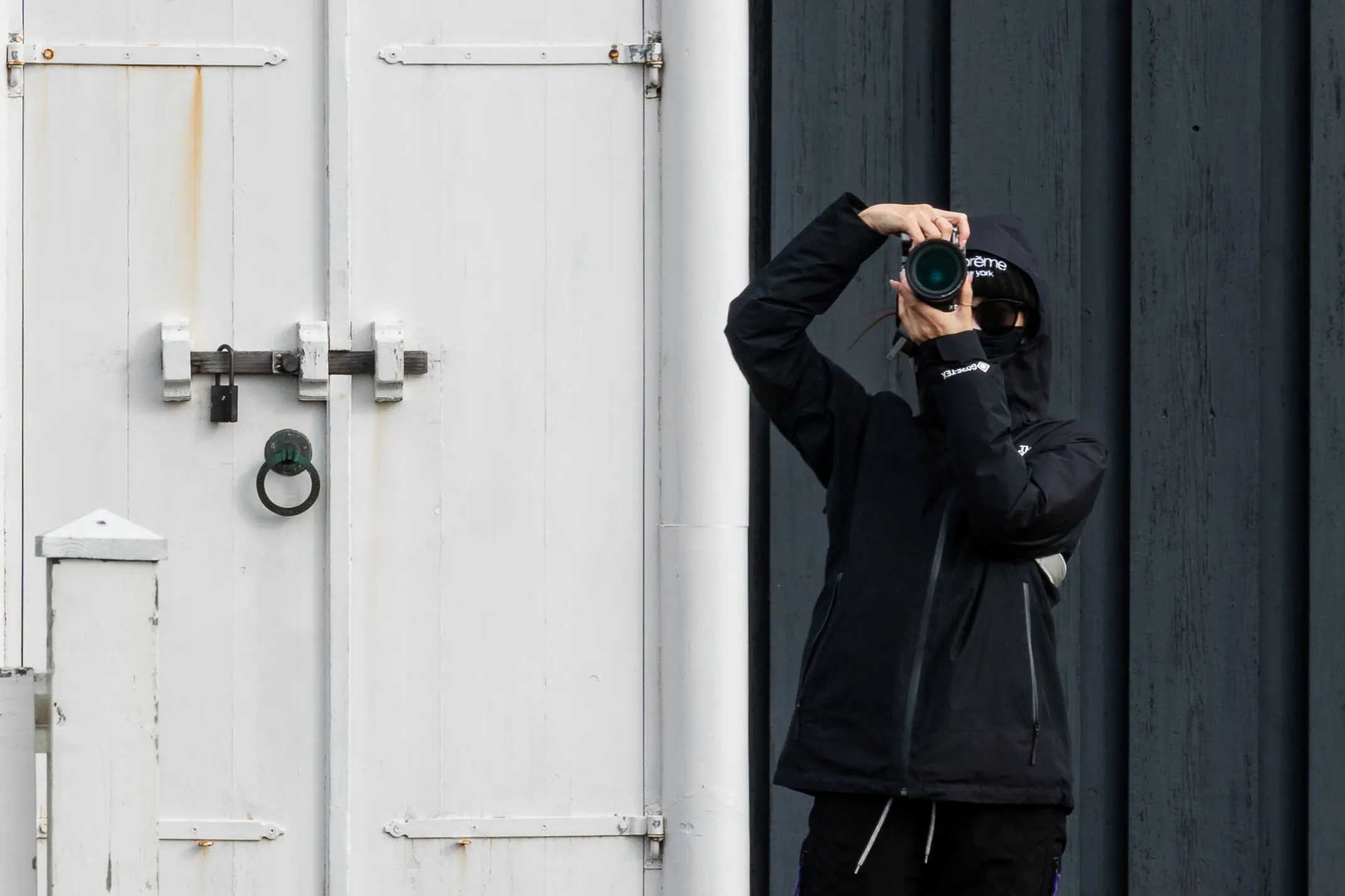 Photographer at Búðir in Iceland